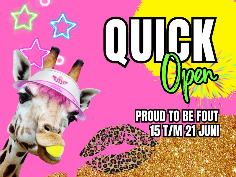 Schrijf je nu in voor Quick Open 2026!